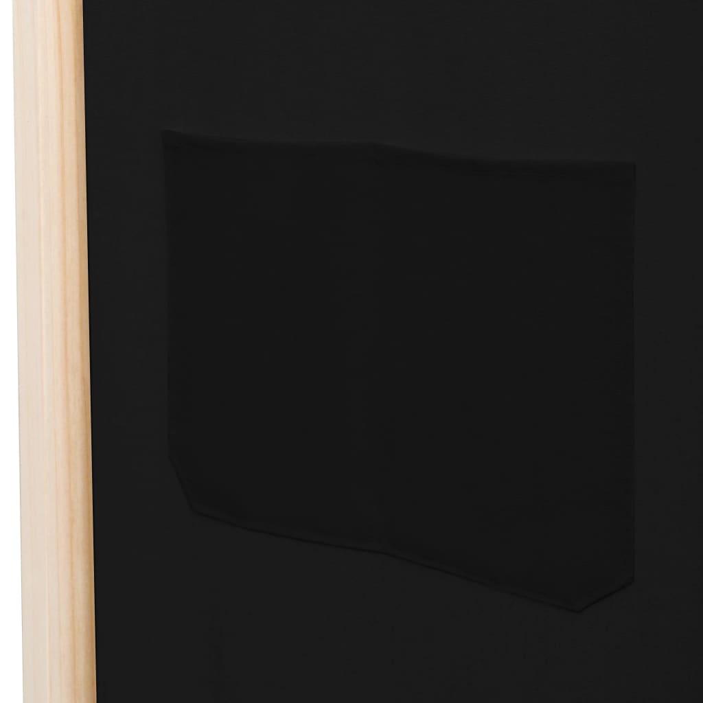 vidaXL Kamerscherm met 4 panelen 160x170x4 cm stof zwart