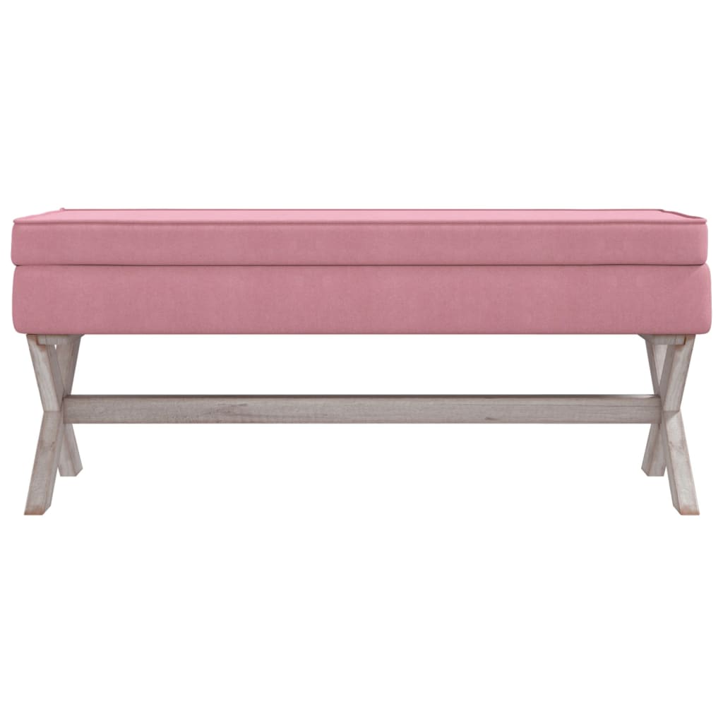 vidaXL Opbergkruk 110x45x49 cm fluweel roze