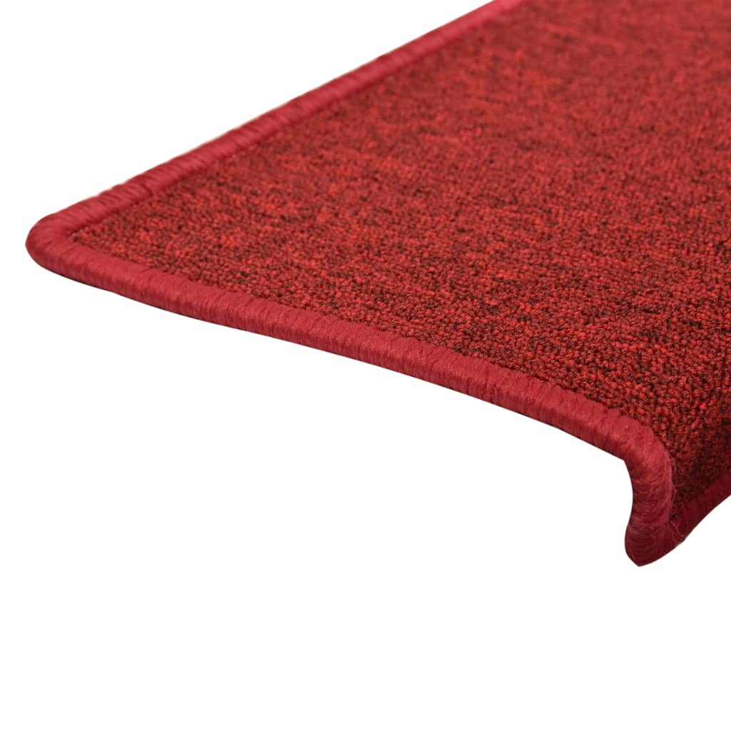 vidaXL Trapmatten 15 st 65x21x4 cm rood