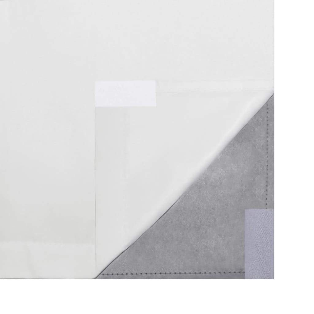 vidaXL Verduisterende gordijnen dubbellaags 140x245 cm wit