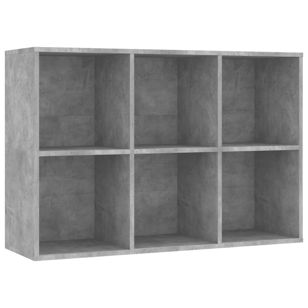 vidaXL Boekenkast/dressoir 66x30x98 cm bewerkt hout betongrijs