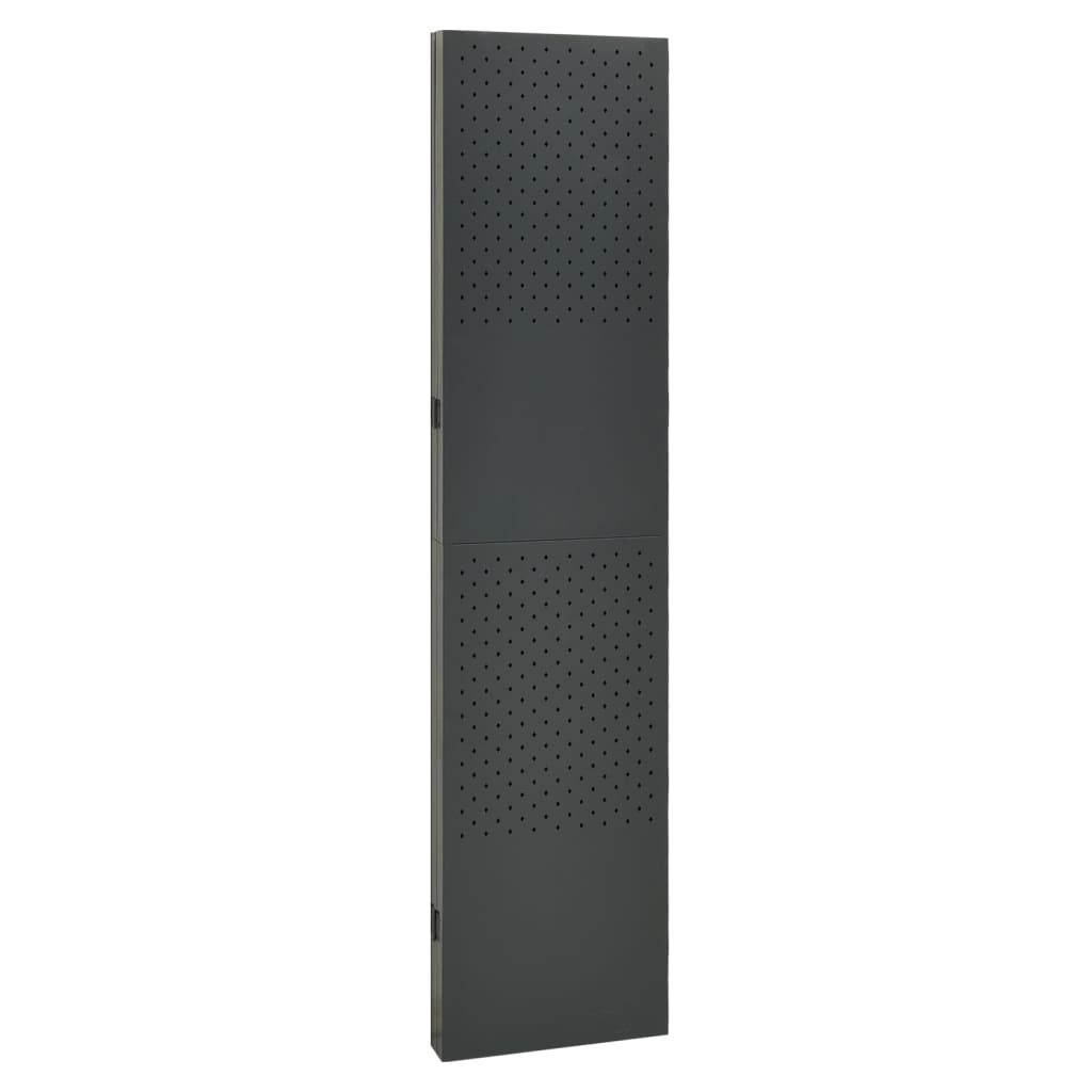 vidaXL Kamerschermen 2 st met 4 panelen 160x180 cm staal antraciet