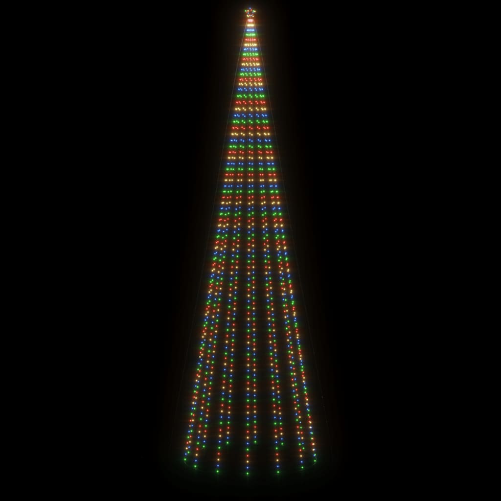 vidaXL Kegelkerstboom 1134 LED's meerkleurig 230x800 cm
