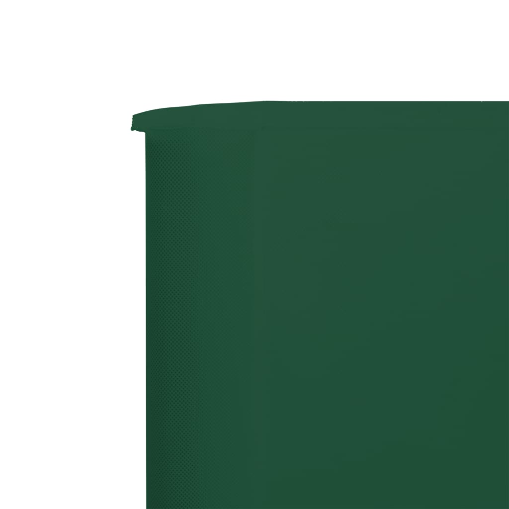 vidaXL Windscherm 9-panelen 1200x120 cm stof groen