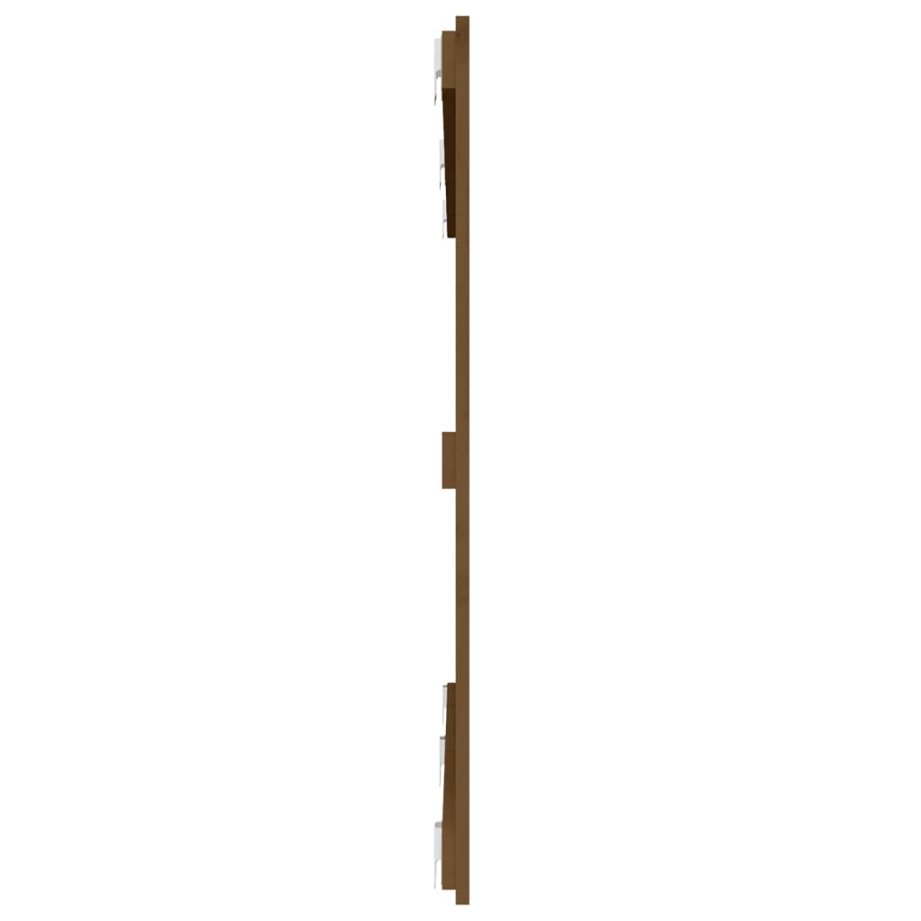 vidaXL Wandhoofdbord 159,5x3x90 cm massief grenenhout honingbruin