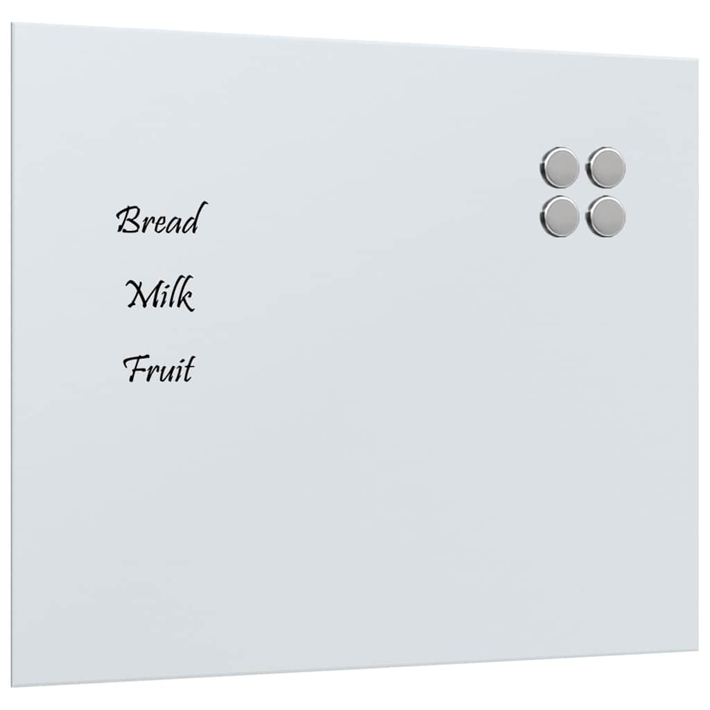 vidaXL Magneetbord voor aan de wand 100x50 cm gehard glas zwart