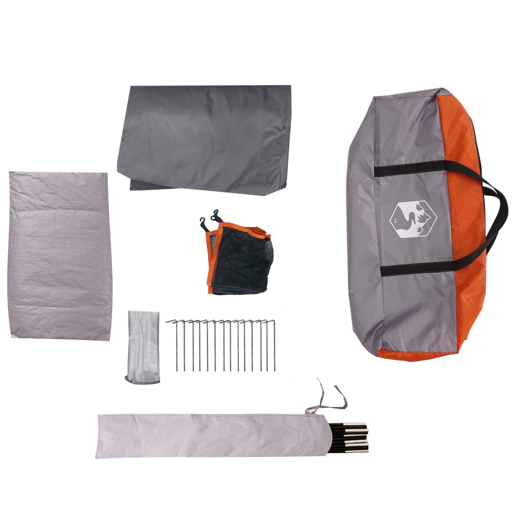 vidaXL Tent 4-persoons waterdicht oranje