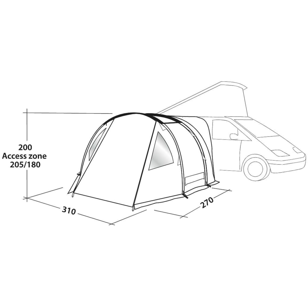 Easy Camp Tent Shamrock grijs