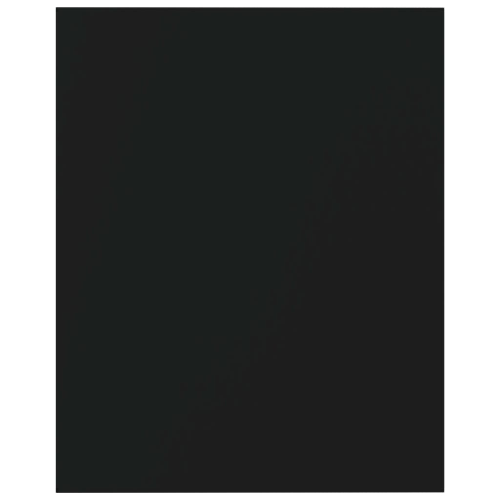 vidaXL Wandschappen 8 st 40x50x1,5 cm spaanplaat zwart