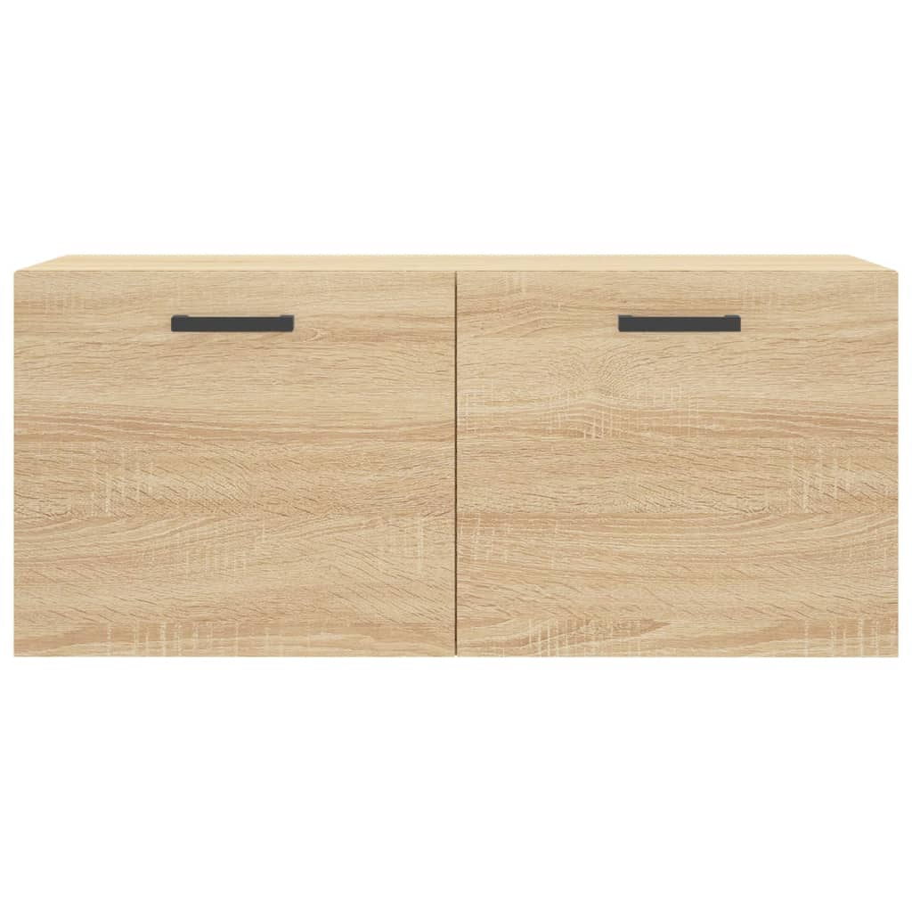 vidaXL Wandkast 80x36,5x35 cm bewerkt hout sonoma eikenkleurig