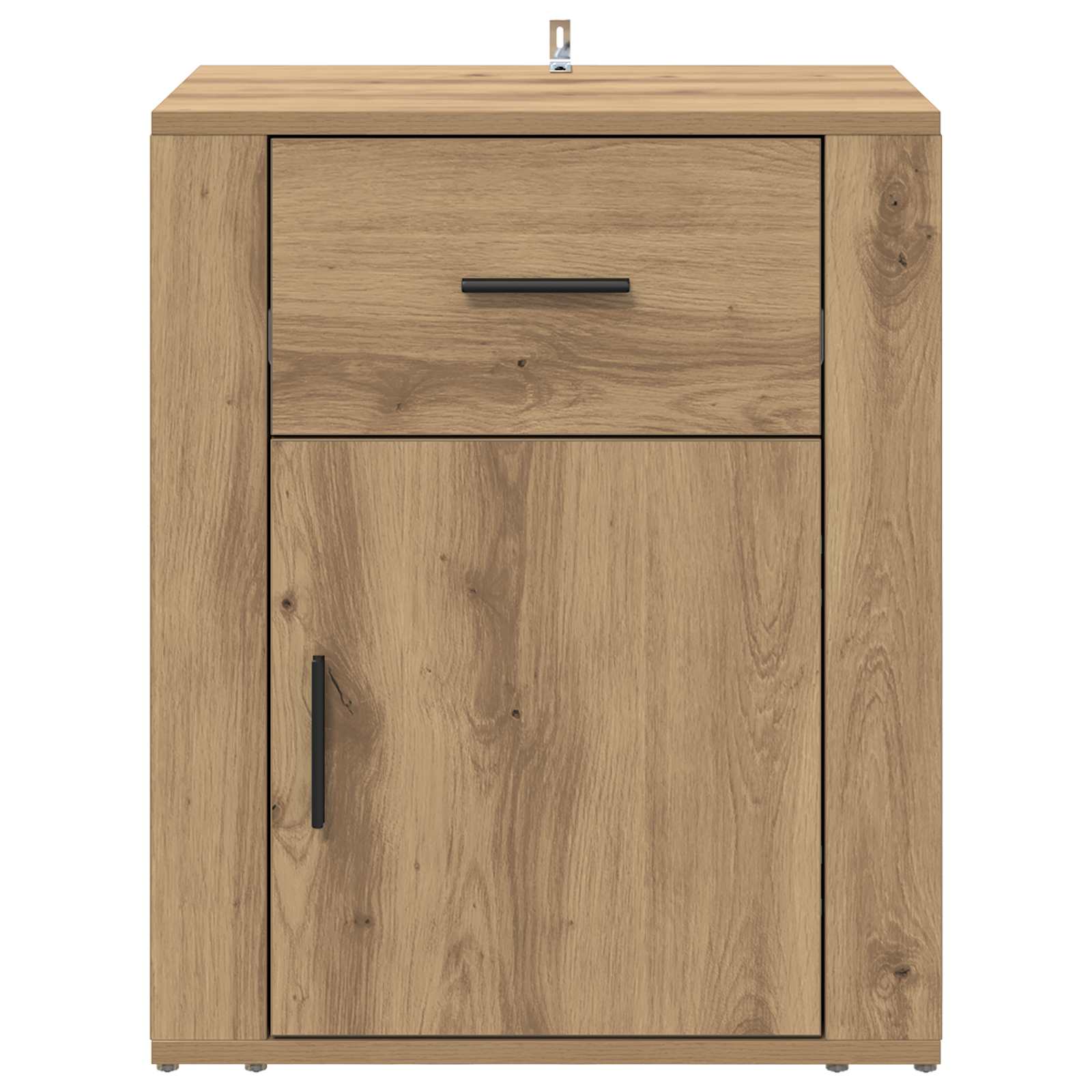 vidaXL Nachtkastje Artisan Eiken 40 x 40 x 50 cm Bewerkt hout