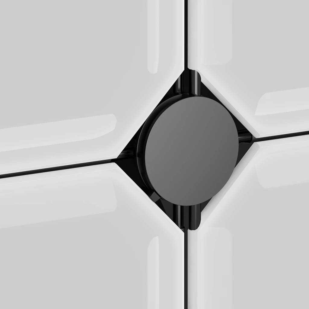 vidaXL Schoenenrek 94,5x36,5x106 cm polypropeen zwart