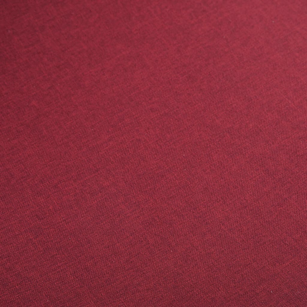 vidaXL Eetkamerstoelen 6 st stof en massief eikenhout rood