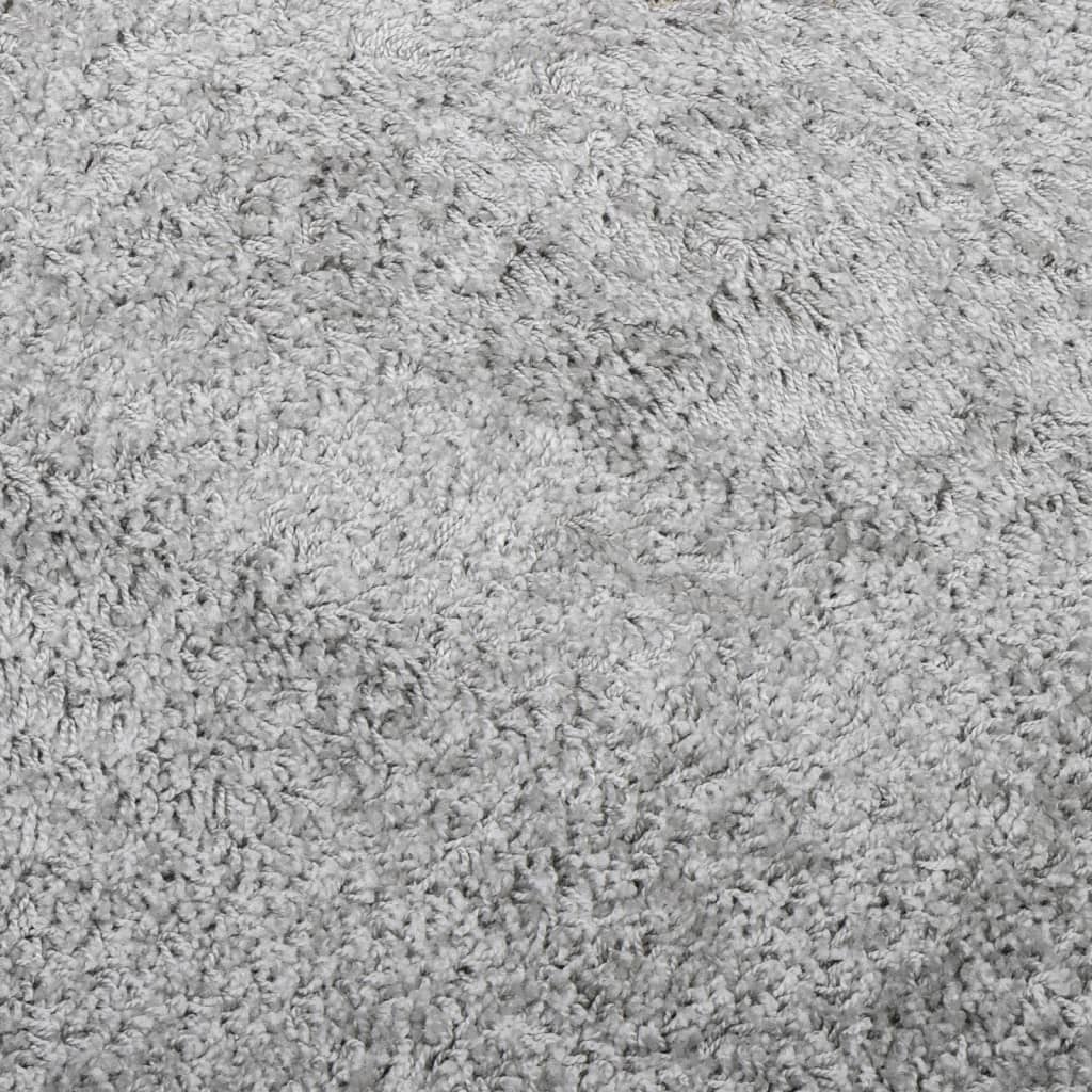 vidaXL Vloerkleed PAMPLONA shaggy hoogpolig modern 80x200 cm grijs