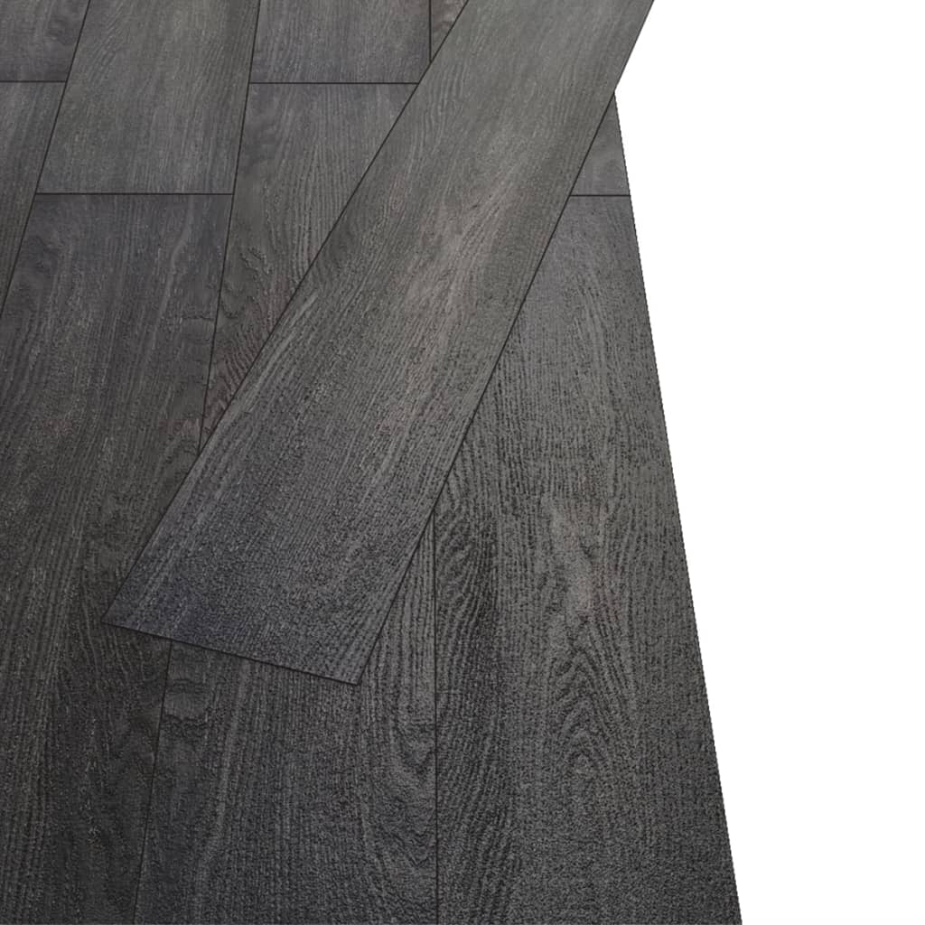 vidaXL Vloerplanken niet-zelfklevend 5,26 m² 2 mm PVC zwart en wit