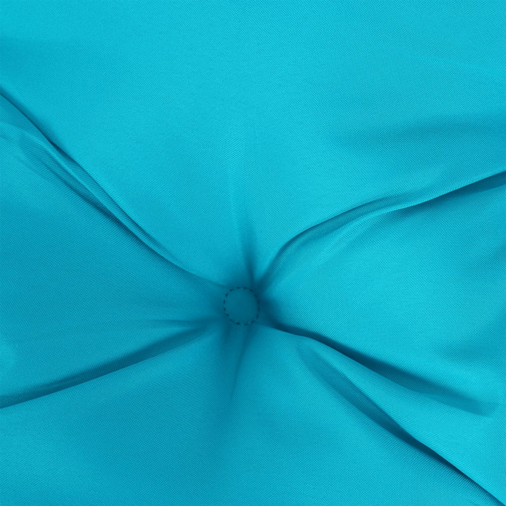 vidaXL Palletkussens 2 st stof turquoise