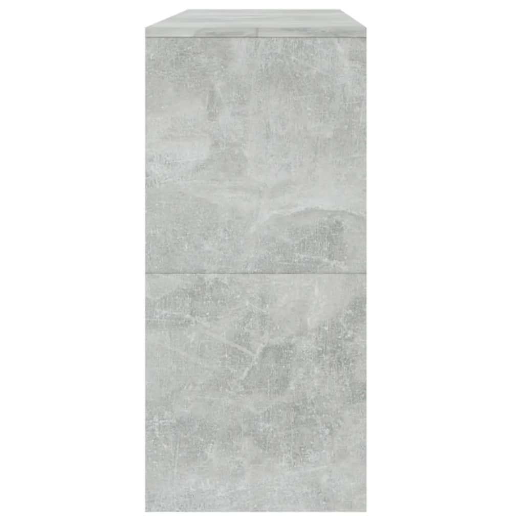 vidaXL Wandmeubel 100x35x75,5 cm spaanplaat betongrijs