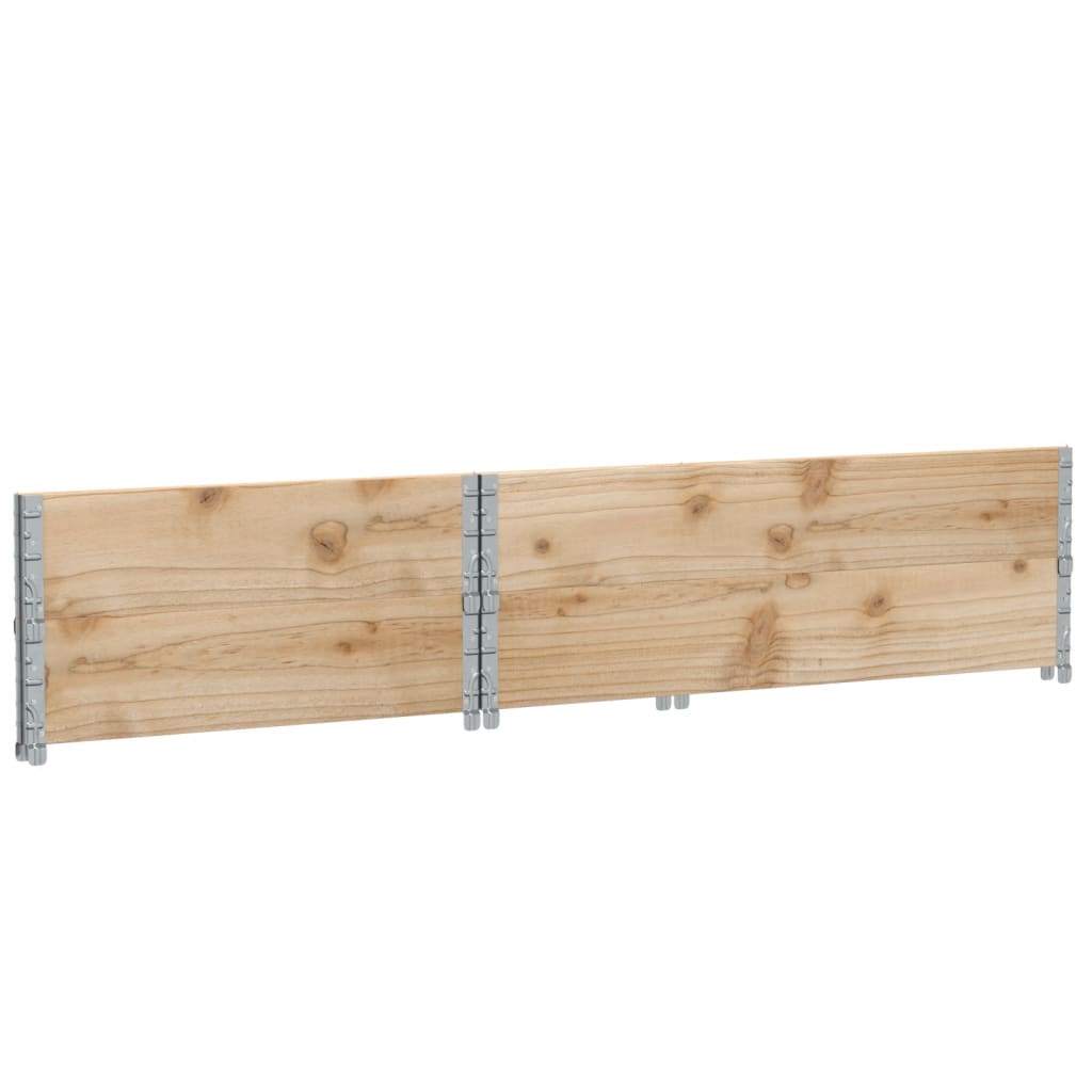 vidaXL Palletopzetranden 2 st 120x80 cm massief grenenhout