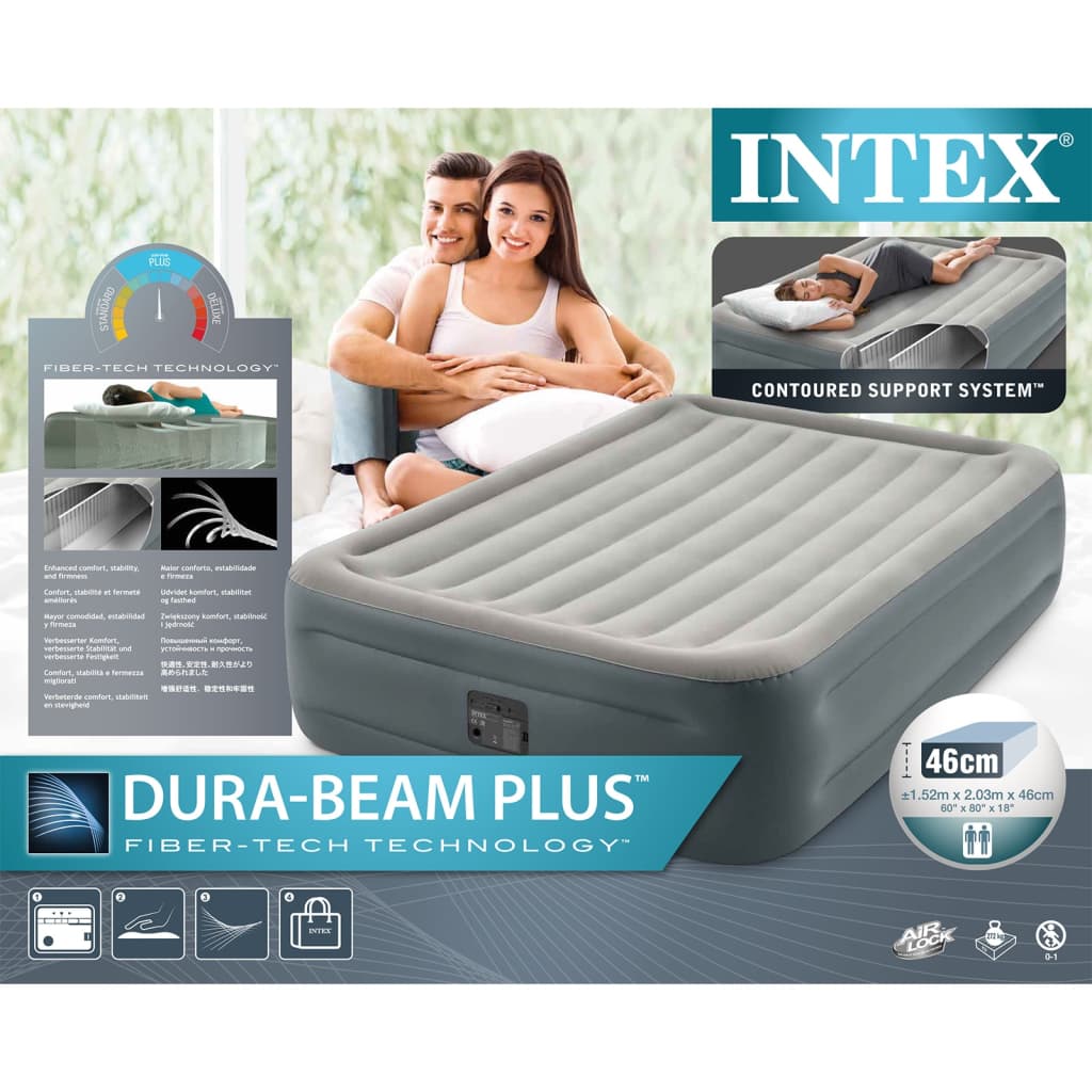 Intex Luchtbed Dura-Beam Plus Essential Rest queen 46 cm