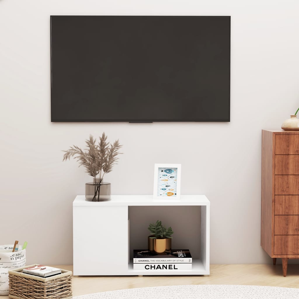 vidaXL Tv-meubel 60x24x32 cm bewerkt hout wit