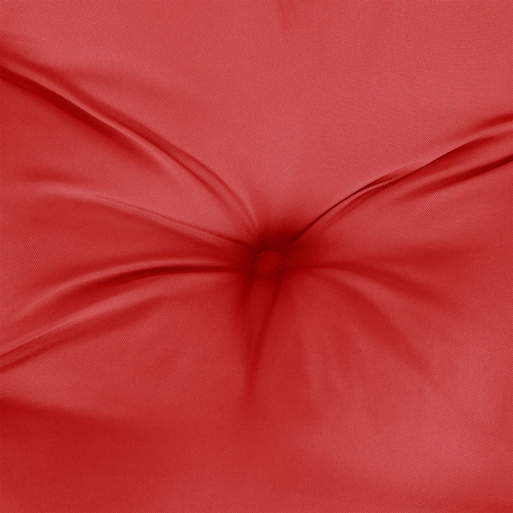 vidaXL Palletkussen 70x40x12 cm stof rood