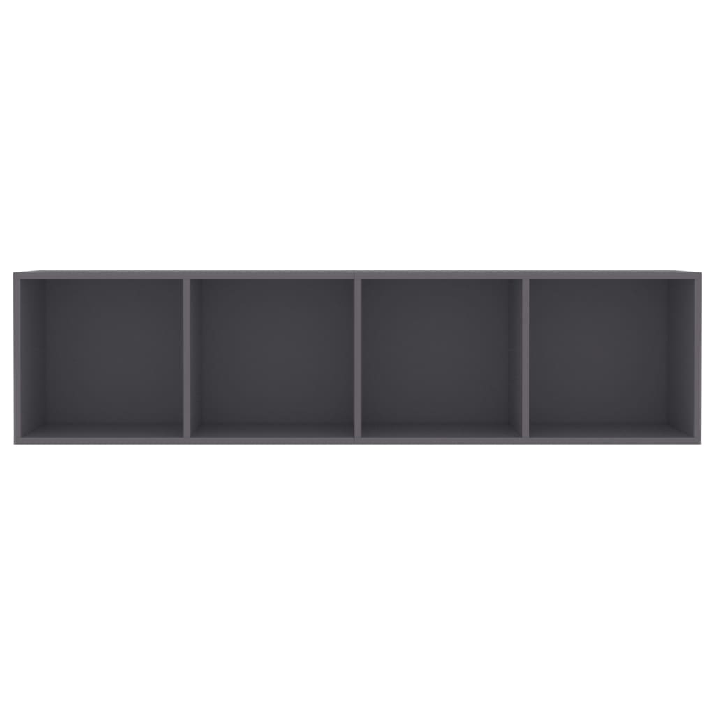 vidaXL Boekenkast/tv-meubel 143x30x36 cm grijs