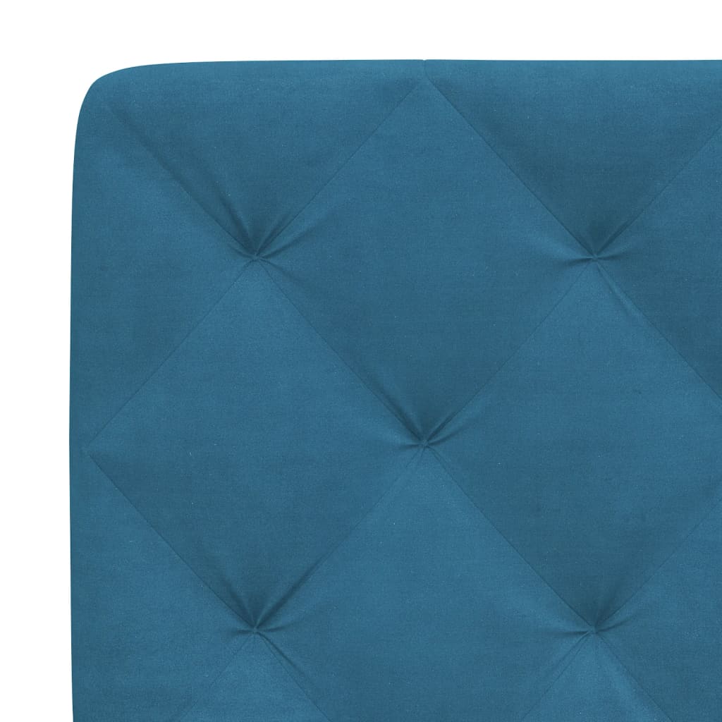 vidaXL Hoofdbordkussen 80 cm fluweel blauw