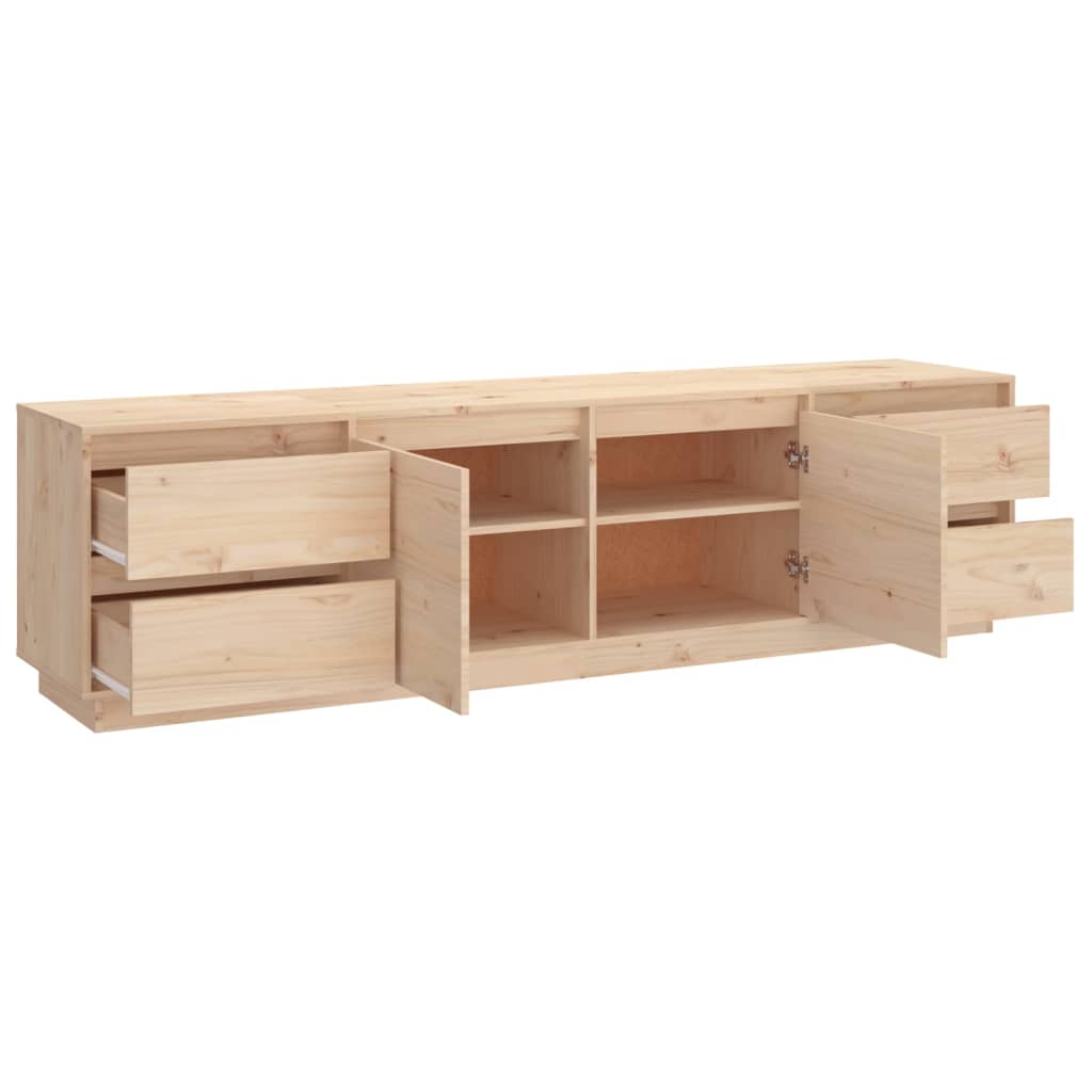 vidaXL Tv-meubel 176x37x47,5 cm massief grenenhout