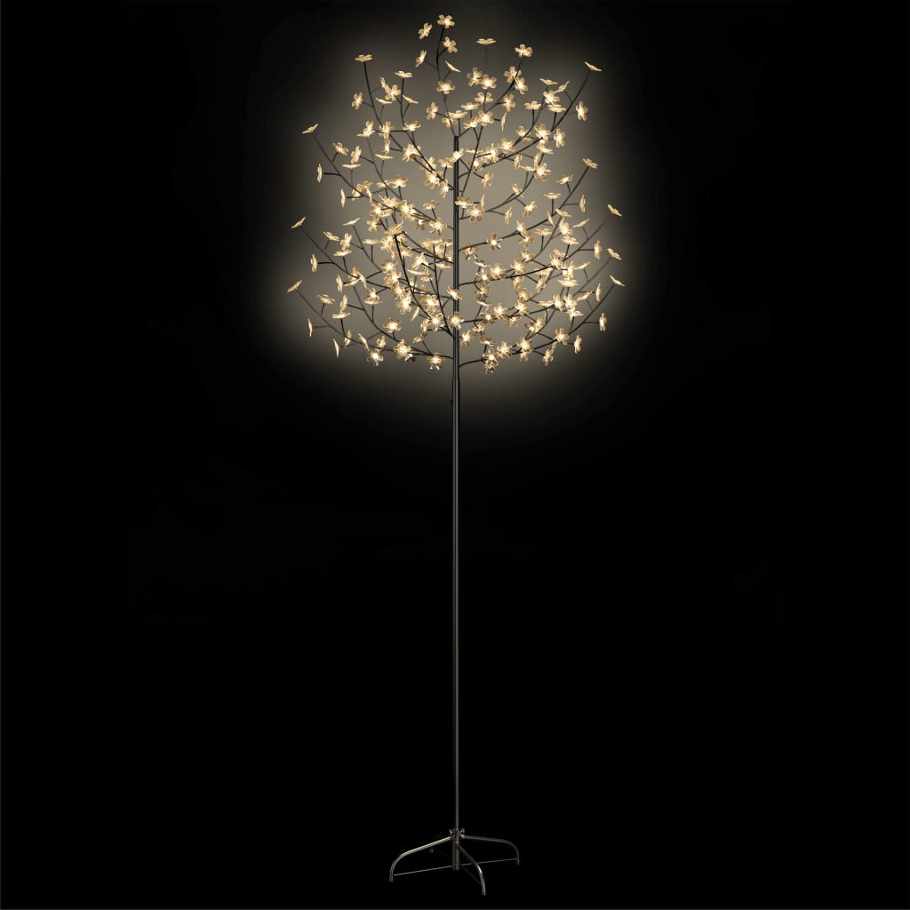 vidaXL Kerstboom 220 LED's warmwit licht kersenbloesem 220 cm
