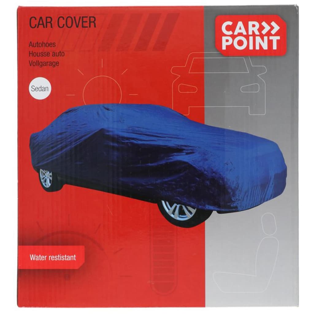 Carpoint Autohoes M 432x165x119 cm polyester blauw