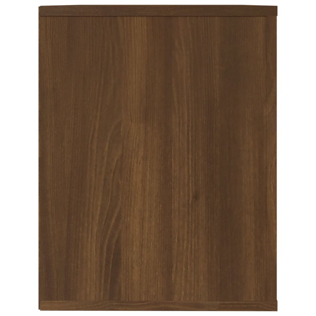 vidaXL Schoenenrek 75x35x45 cm bewerkt hout bruin eikenkleur
