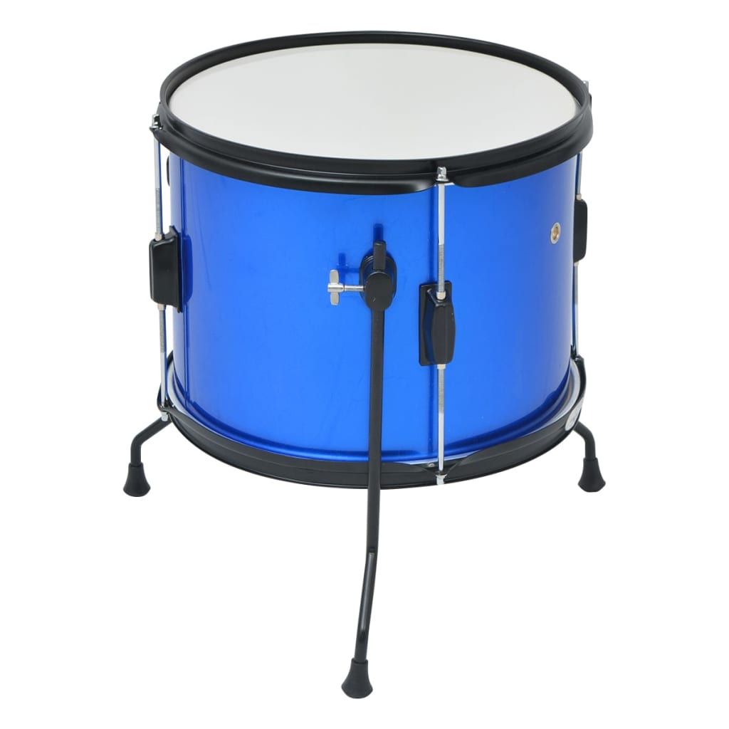 vidaXL Drumstel voor kinderen gepoedercoat staal blauw