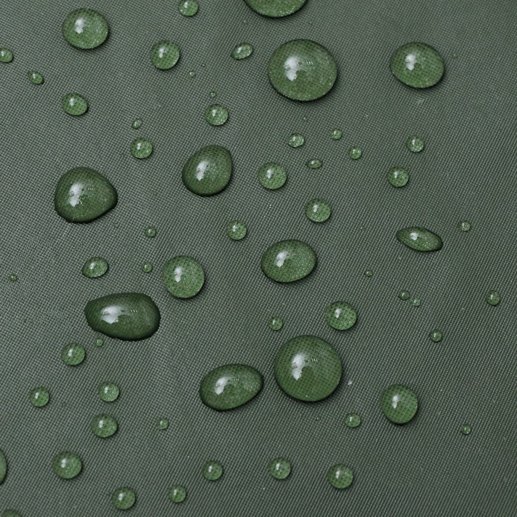 vidaXL Tweedelig regenpak waterbestendig met capuchon groen L