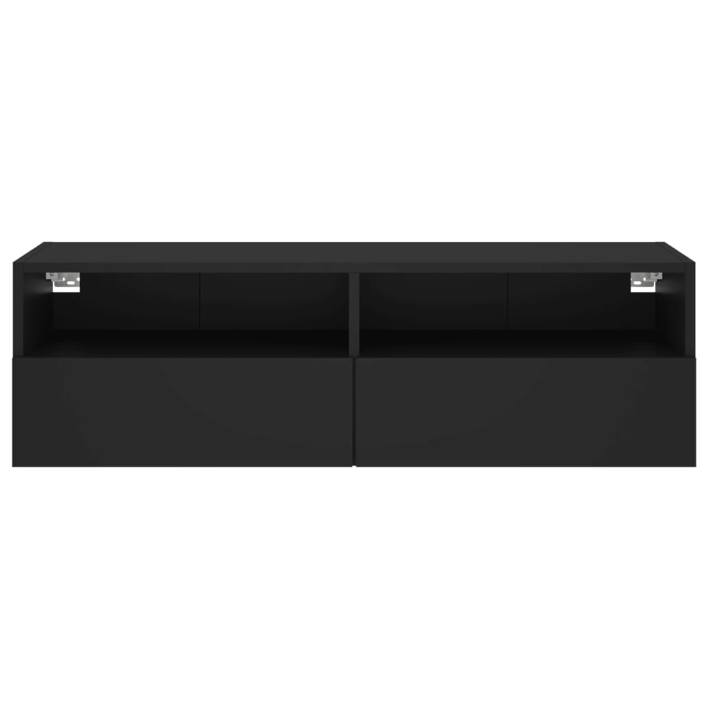 vidaXL Tv-wandmeubel 100x30x30 cm bewerkt hout zwart