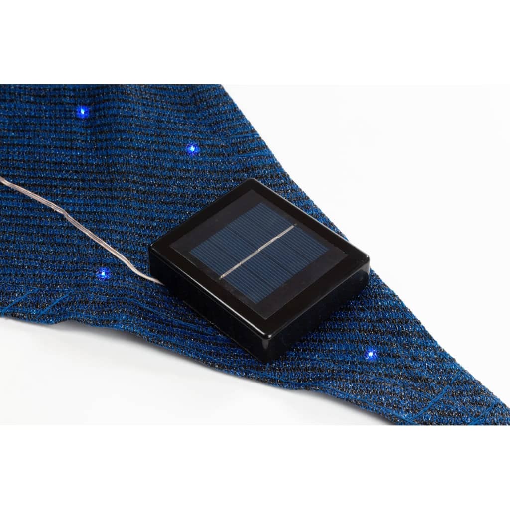 Perel Schaduwzeil met inbouw sterrenhemel driehoekig 3,6 m donkerblauw