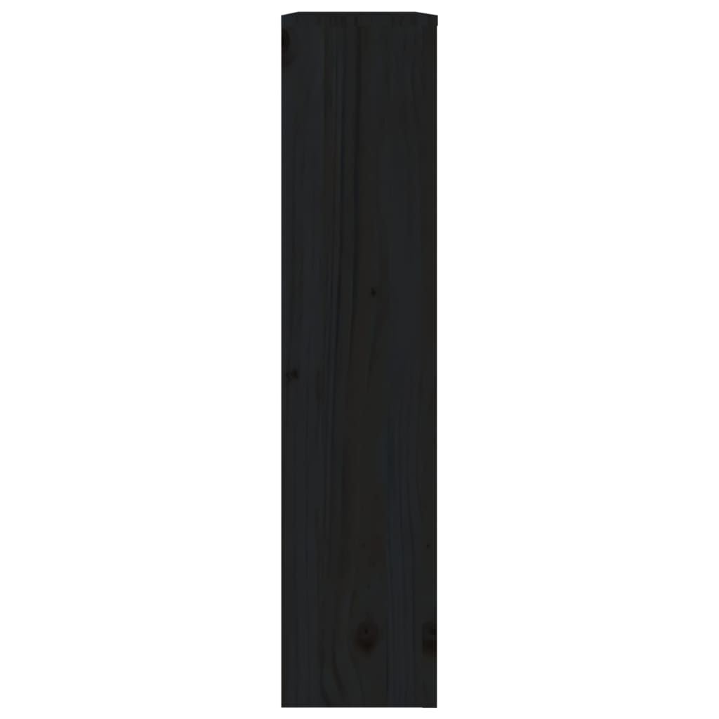 vidaXL Radiatorombouw 79,5x19x84 cm massief grenenhout zwart