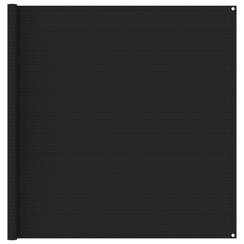 vidaXL Tenttapijt 250x200 cm zwart