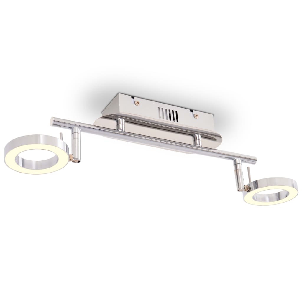 vidaXL LED-wand/plafondlamp met 2 lampen warm wit