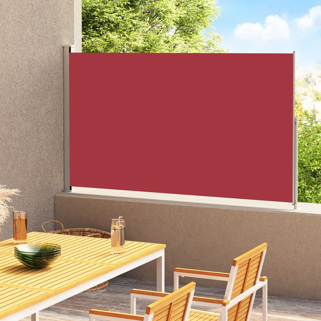 vidaXL Tuinscherm uittrekbaar 220x300 cm rood