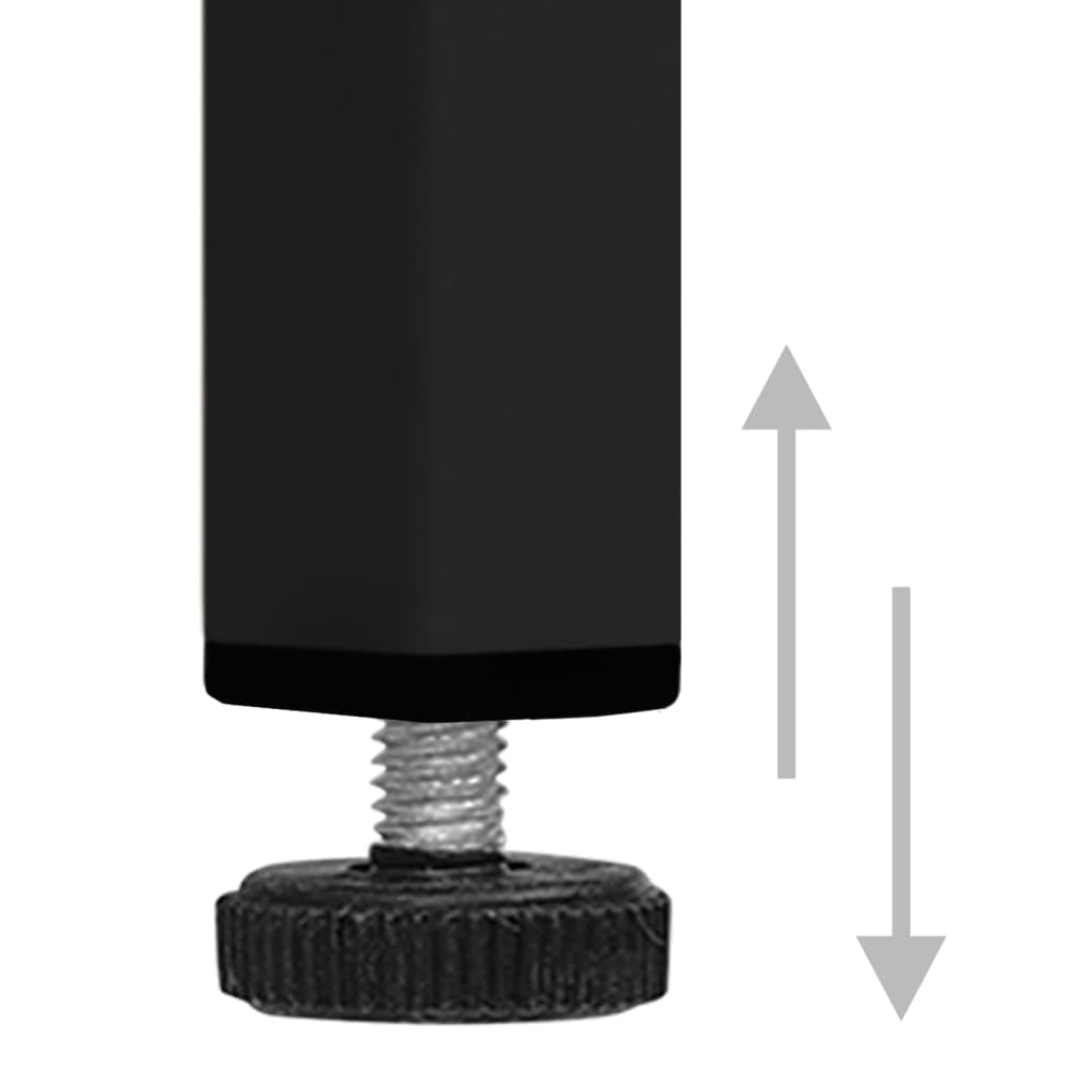 vidaXL Tv-meubel 105x35x50 cm staal zwart