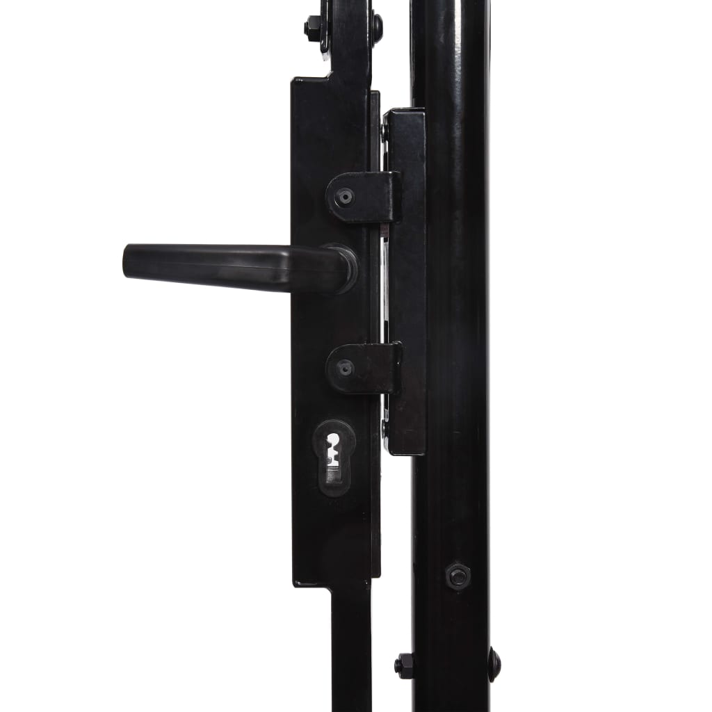 vidaXL Hekpoort dubbele deur met speren bovenkant 400x225 cm