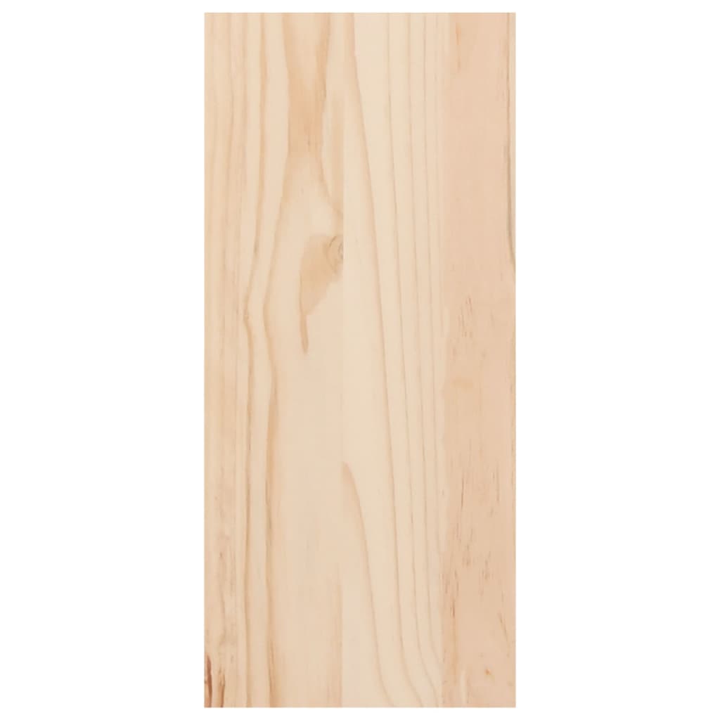 vidaXL Wijnkast 62x25x62 cm massief grenenhout wit