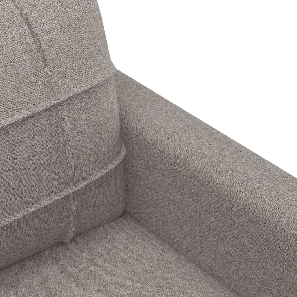 vidaXL 4-delige Loungeset met kussens stof taupe