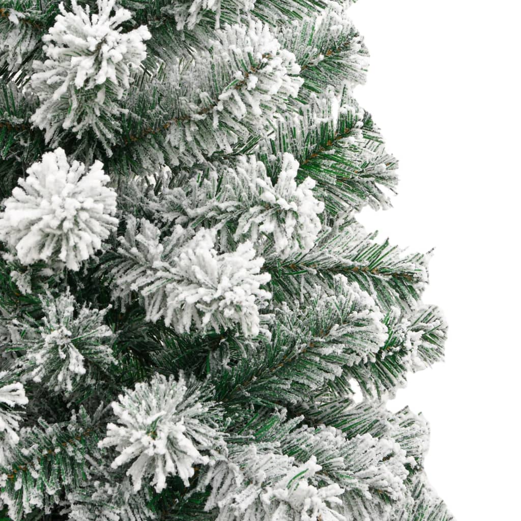 vidaXL Kunstkerstboom met scharnieren en sneeuw 180 cm