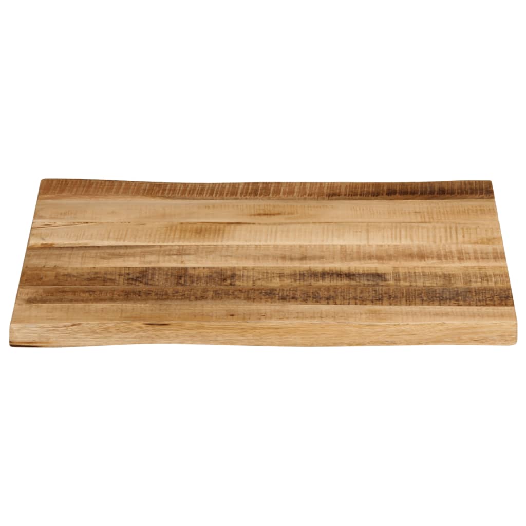 vidaXL Tafelblad met natuurlijke rand 80x80x3,8 cm massief mangohout