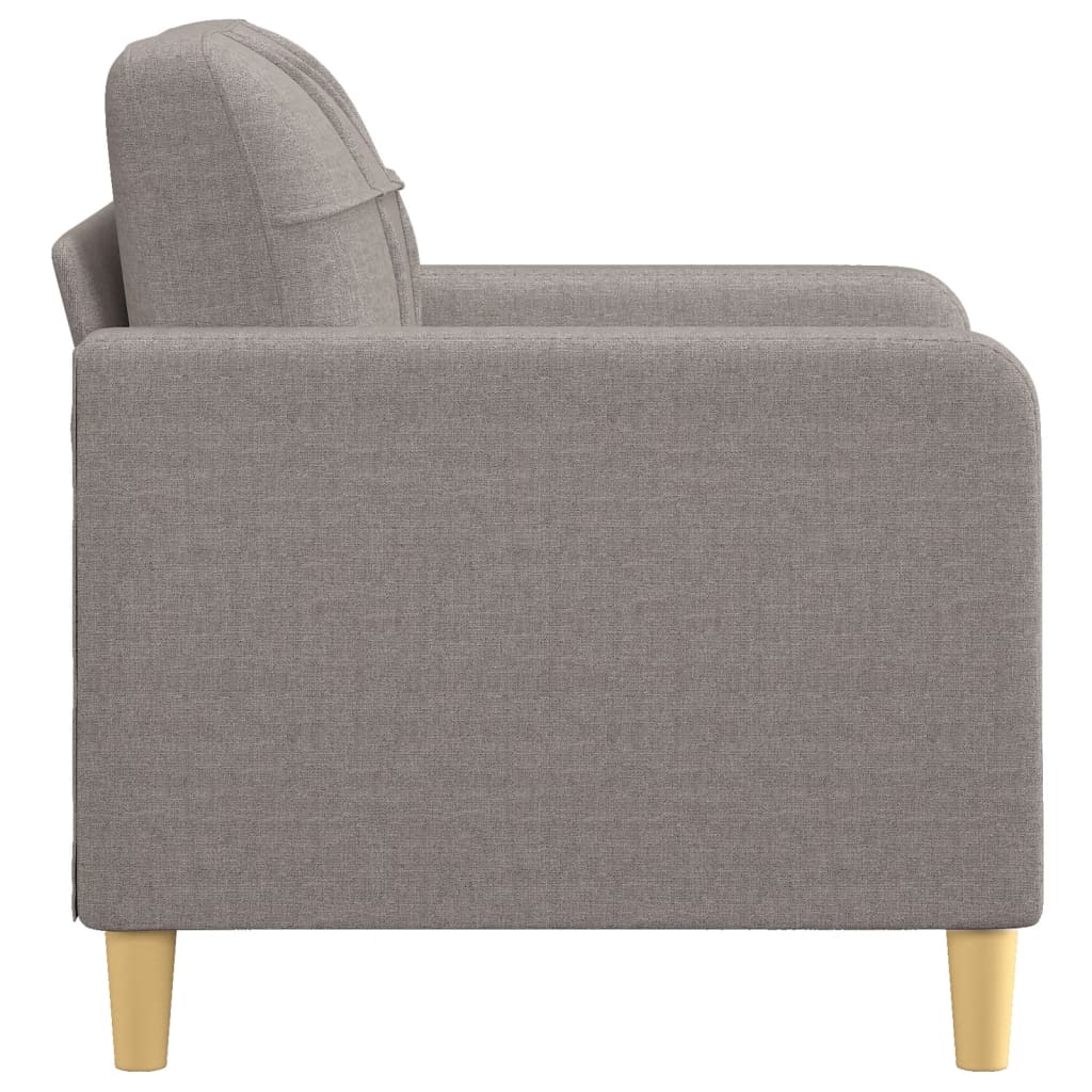 vidaXL Fauteuil 60 cm stof taupe