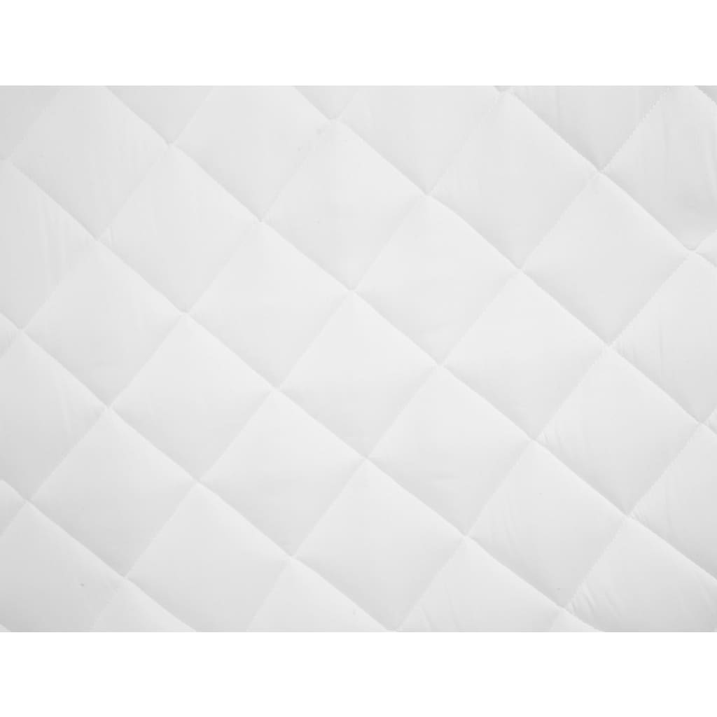 vidaXL Matrasbeschermer gestikt licht 180x200 cm wit