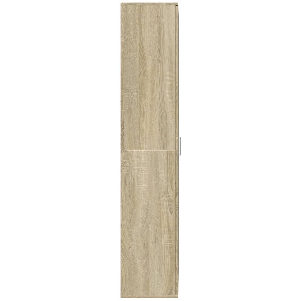 vidaXL Hoge kast 70x35x180 cm bewerkt hout sonoma eikenkleurig