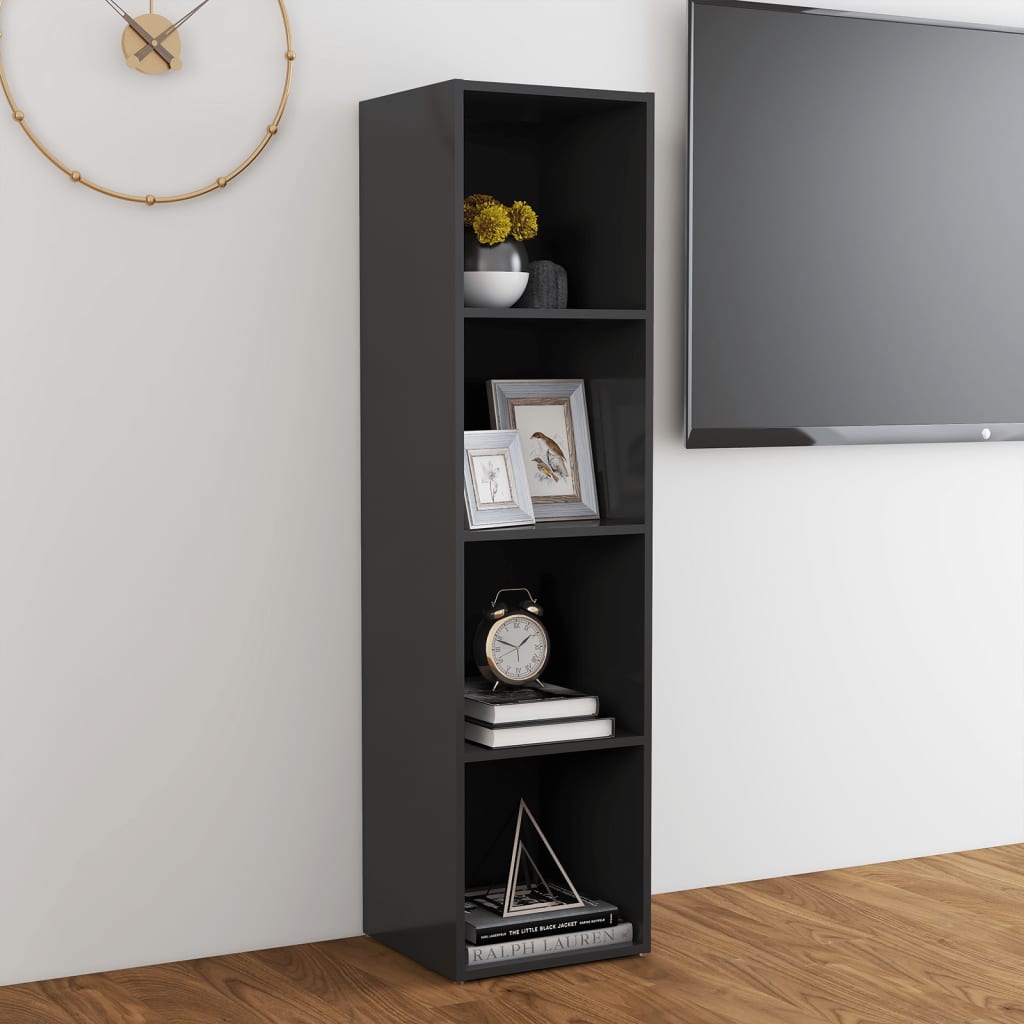 vidaXL Tv-meubel 142,5x35x36,5 cm bewerkt hout grijs