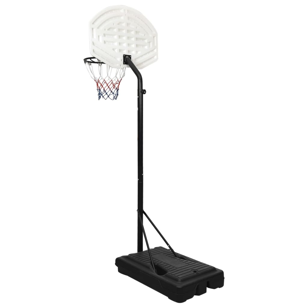 vidaXL Basketbalstandaard 237-307 cm polyetheen wit